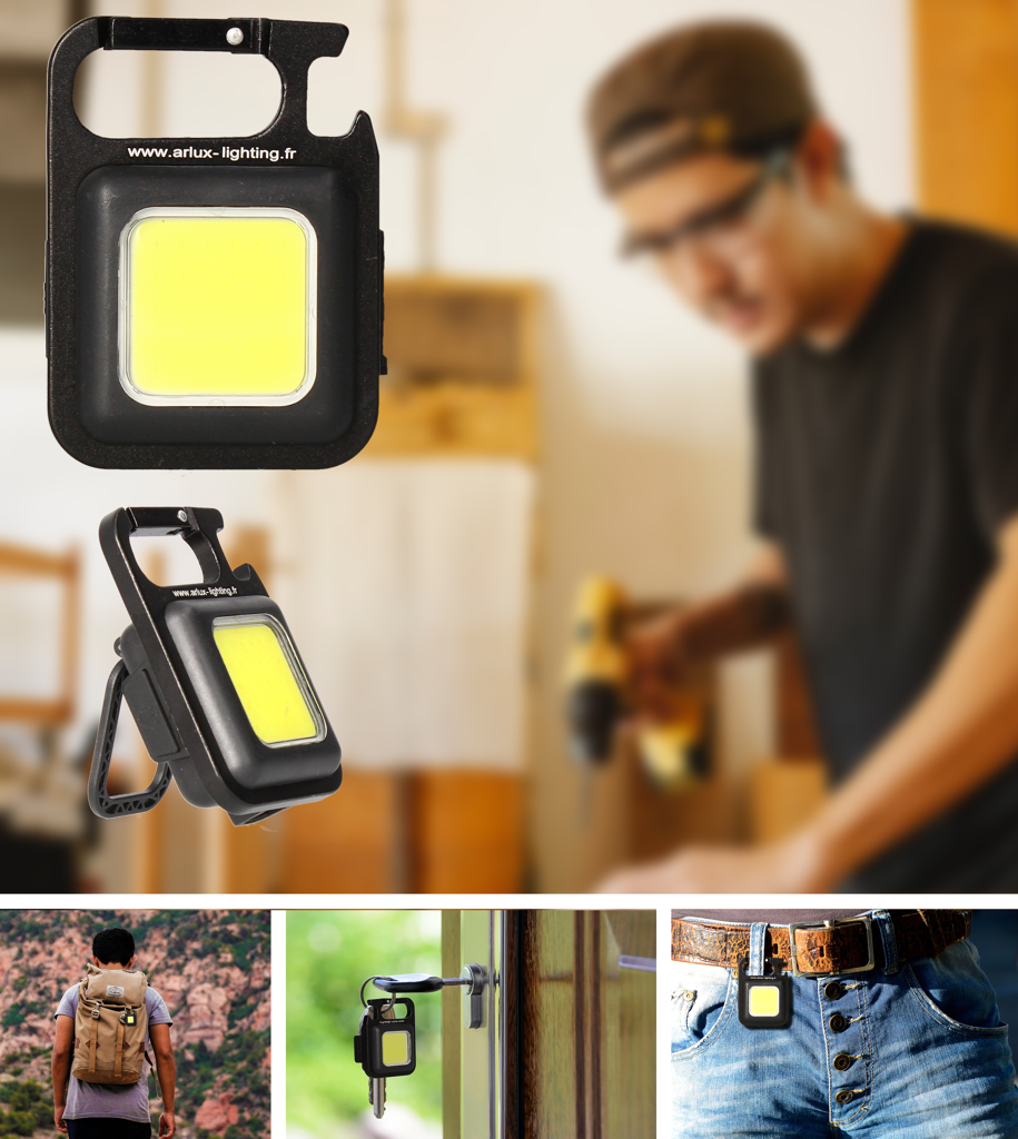 Mini lampe torche porte-clés image